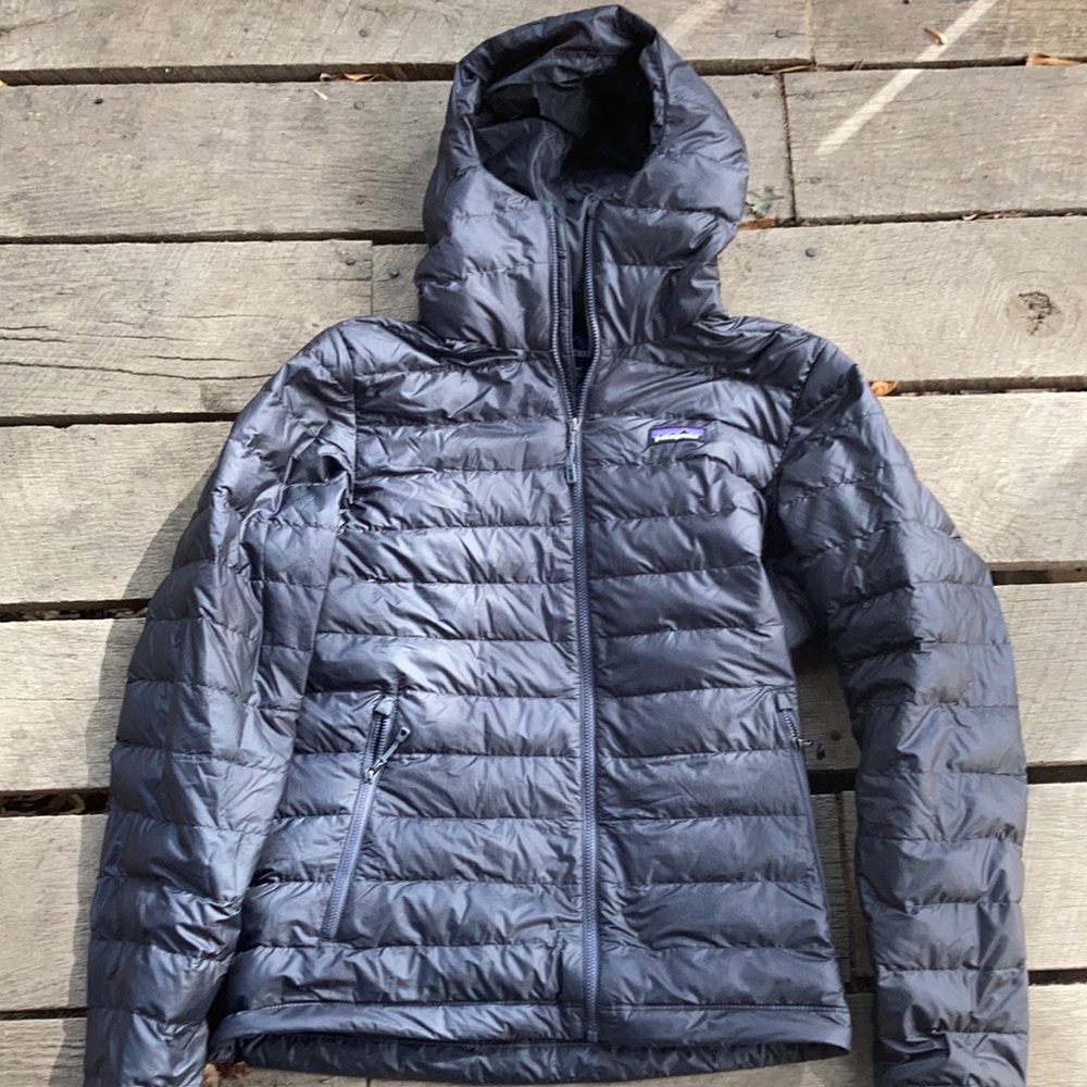Black Patagonia Hooded Down Sweater Size S
